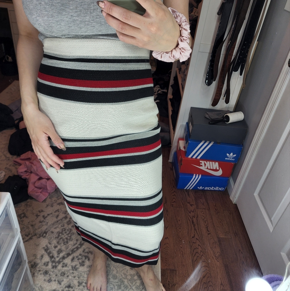 Zara pencil printed skirt